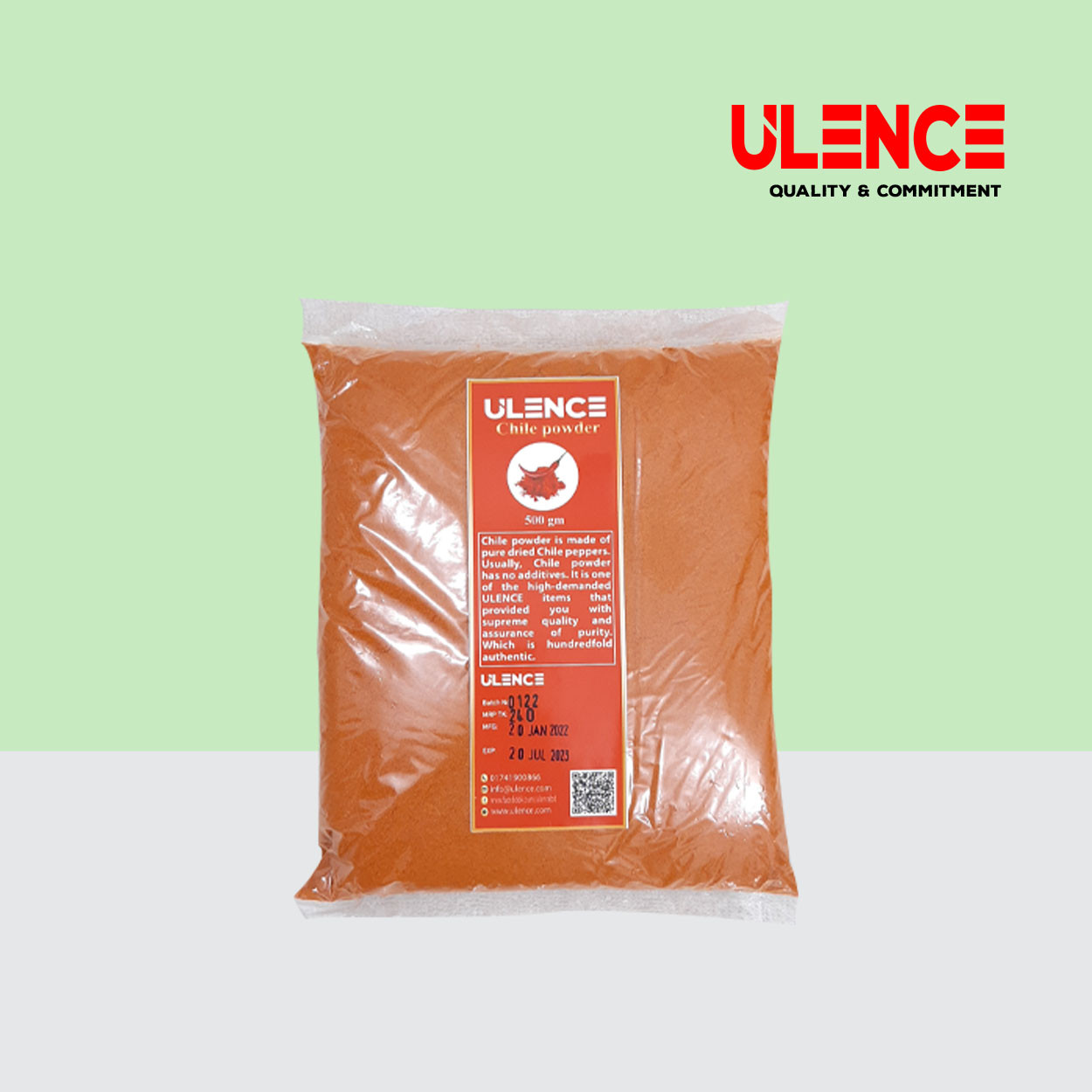 Ulence Pure Red Chili (Morich) Powder
